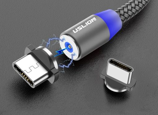 Magnetic USB Fast Charging Micro / Type C Cable - Image 4